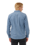 The Rip Curl Mens Classic Surf Cord Shirt in Bluefin