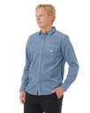The Rip Curl Mens Classic Surf Cord Shirt in Bluefin