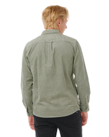 The Rip Curl Mens Classic Surf Cord Shirt in Cactus Green