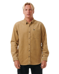 Classic Surf Cord Shirt in Dark Khaki