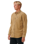 Classic Surf Cord Shirt in Dark Khaki