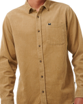 Classic Surf Cord Shirt in Dark Khaki