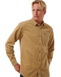 Classic Surf Cord Shirt in Dark Khaki