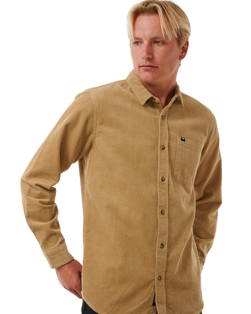 Classic Surf Cord Shirt in Dark Khaki