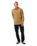 Classic Surf Cord Shirt in Dark Khaki