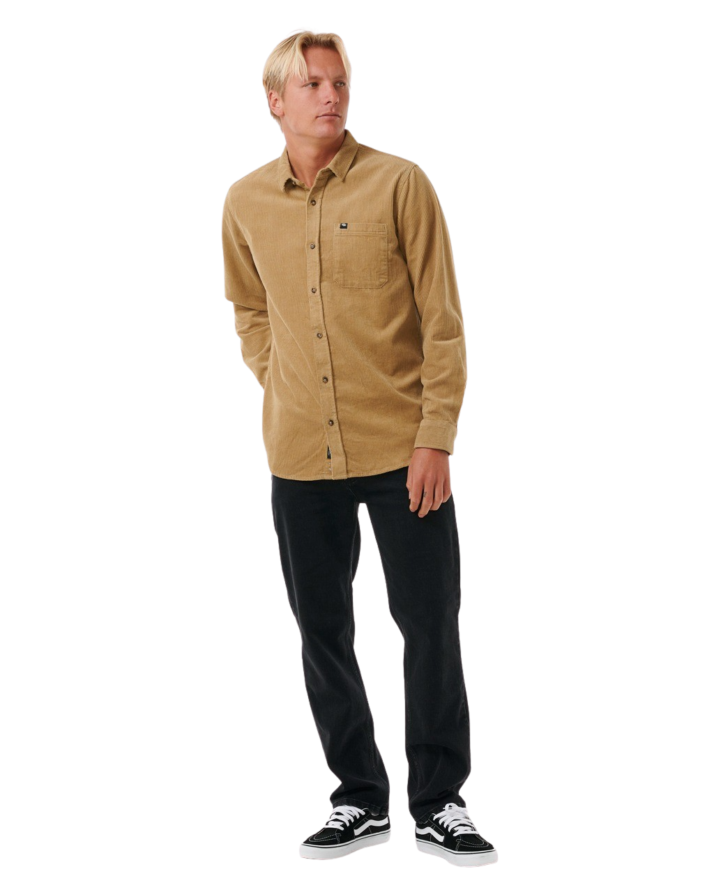 Classic Surf Cord Shirt in Dark Khaki