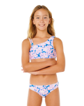 Girls Sunshine Squad Bikini Set in Electric Blue