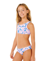 Girls Sunshine Squad Bikini Set in Electric Blue