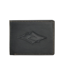 Patched Diamond PU All Day Wallet in Black