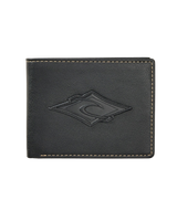Patched Diamond PU All Day Wallet in Black
