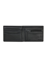 Patched Diamond PU All Day Wallet in Black