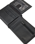 Patched Diamond PU All Day Wallet in Black