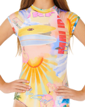 Girls Malibu Swimsuit in Multi