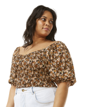 The Rip Curl Womens Sea Of Dreams Top in Brown