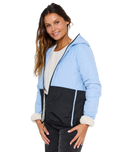 The Rip Curl Womens Anti-Series Anoeta Quilted Jacket in Mid Blue