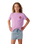The Rip Curl Girls Girls Surf Puff T-Shirt in Bright Lilac