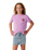 The Rip Curl Girls Girls Surf Puff T-Shirt in Bright Lilac