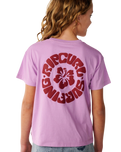 The Rip Curl Girls Girls Surf Puff T-Shirt in Bright Lilac