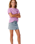 The Rip Curl Girls Girls Surf Puff T-Shirt in Bright Lilac