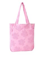 Mixed Terry 11L Tote Bag in Pink