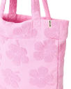 Mixed Terry 11L Tote Bag in Pink