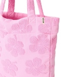 Mixed Terry 11L Tote Bag in Pink