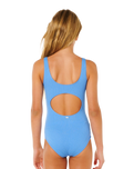 Girls The One Swimsuit in Cornflower Blue