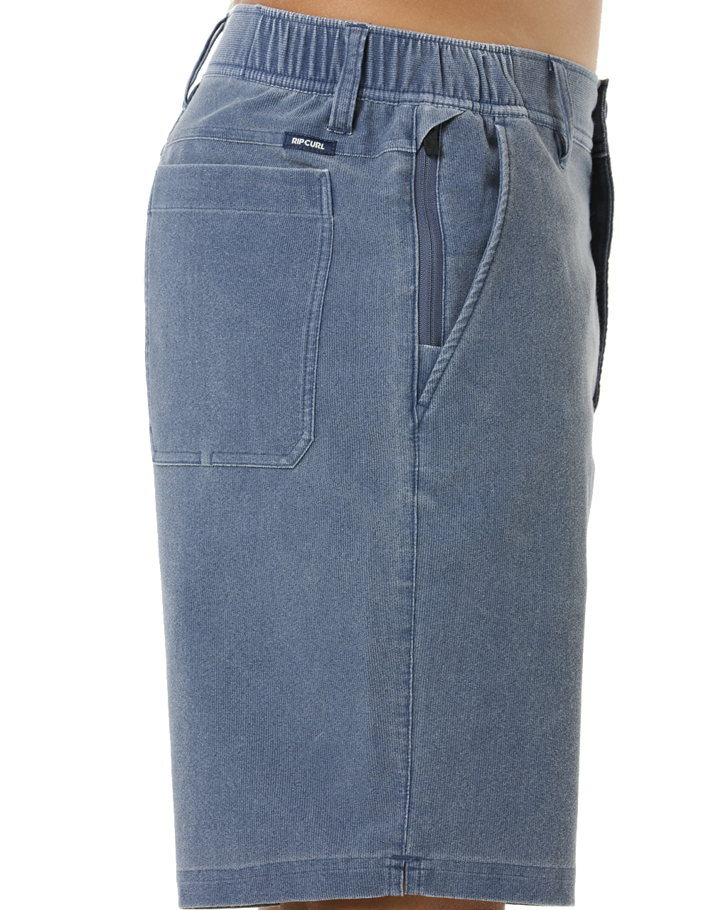 The Rip Curl Mens Boardwalk Cord Wiz Walkshorts in Washed Navy