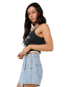 Ellie Denim Skort in Vintage Blue