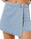 Ellie Denim Skort in Vintage Blue