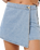 Ellie Denim Skort in Vintage Blue