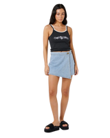 Ellie Denim Skort in Vintage Blue