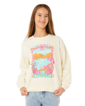Girls Sunshine Squad Sweatshirt in Bone