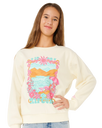 Girls Sunshine Squad Sweatshirt in Bone