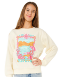 Girls Sunshine Squad Sweatshirt in Bone