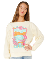 Girls Sunshine Squad Sweatshirt in Bone