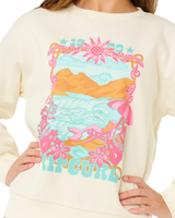 Girls Sunshine Squad Sweatshirt in Bone