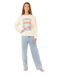 Girls Sunshine Squad Sweatshirt in Bone