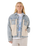 The Rip Curl Womens Artist Of The Search Cruisin' Sherpa Denim Jacket in Washed Blue