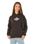 Girls Sunshine Squad Hoodie in Washed Black