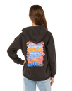 Girls Sunshine Squad Hoodie in Washed Black