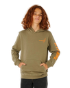 Boys Eternal Shred Art Hoodie in Surplus Green