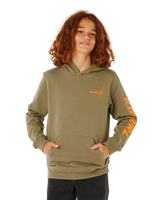 Boys Eternal Shred Art Hoodie in Surplus Green