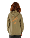 Boys Eternal Shred Art Hoodie in Surplus Green