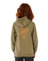 Boys Eternal Shred Art Hoodie in Surplus Green