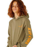 Boys Eternal Shred Art Hoodie in Surplus Green