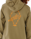 Boys Eternal Shred Art Hoodie in Surplus Green
