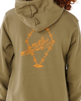 Boys Eternal Shred Art Hoodie in Surplus Green