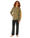 Boys Eternal Shred Art Hoodie in Surplus Green