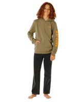 Boys Eternal Shred Art Hoodie in Surplus Green